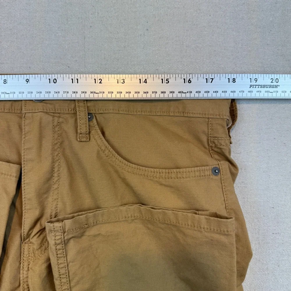 Levi's 34x32 514 Straight Pants Mens Tan Ripstop Cotton Casual Workwear